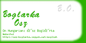 boglarka osz business card
